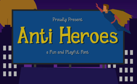 Anti Heroes Font: A Playful Typeface for Eye-Catching Marketing