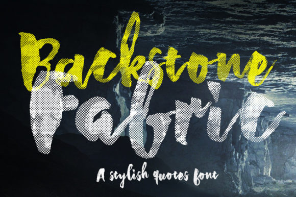 Backstone Fabric Font for Bold Branding and Display Projects