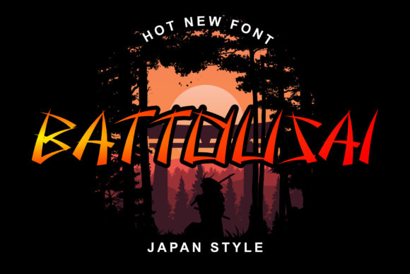 Battousai Font: A Japanese-Inspired Display Typeface for Web Design