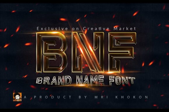 Brand Name Font Review: A Bold, 3D Display Typeface for Creative Projects