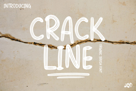 Crack Line Font for Polished Branding and Display Projects