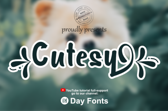 Cutesy Display Font for Web Design and Branding Projects