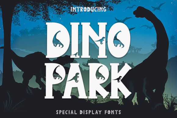 Dino Park Font for Playful Web Design Projects