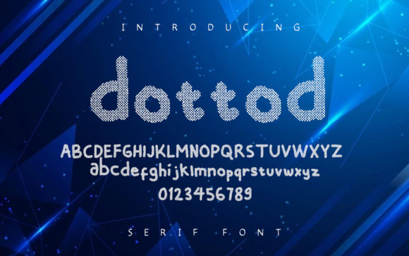 Dottod Font: A Dot-Based Display Typeface for Creative Makers