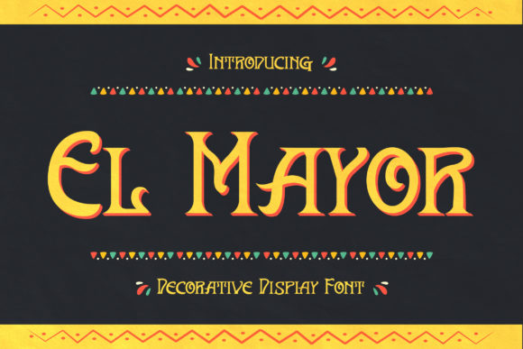 El Mayor Font: A Vintage-Styled Display Typeface for Makers