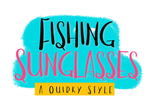 Fishing Sunglasses Font for Editorial Design