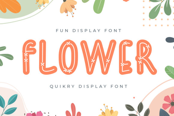 Flower Yellow Display Font for Bold Brand Campaigns