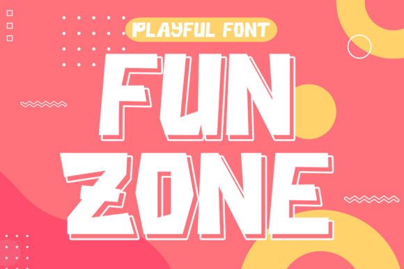 Fun Zone Font: A Playful Display Typeface for Craft Creators