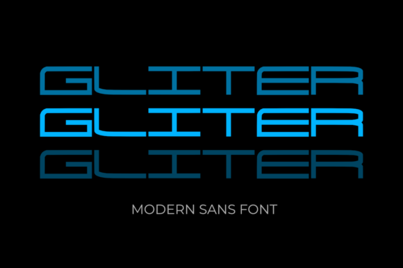 Gliter Font: Modern Display Typography for Smart Web Design