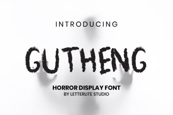 Gutheng Font: A Spooky Display Typeface for Creative Makers