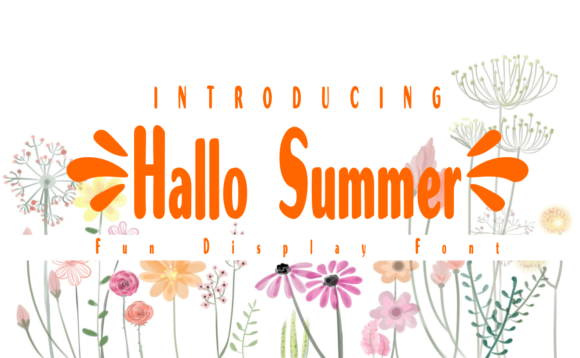 Hallo Summer: A Playful Display Font for Creative Projects