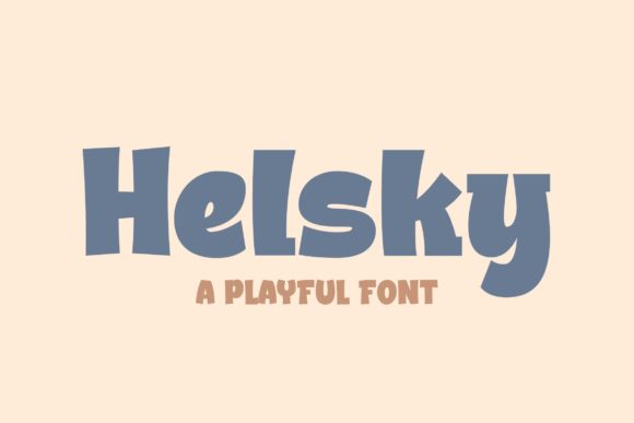 Helsky Font: A Playful Display Typeface for Memorable Marketing