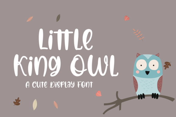 Little King Owl Font for Playful Web Design