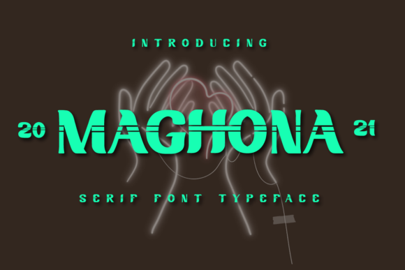 Maghona: A Stylish Display Font for Editorial Design