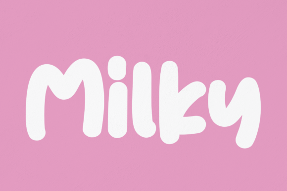Milky Display Font for Creative Campaigns