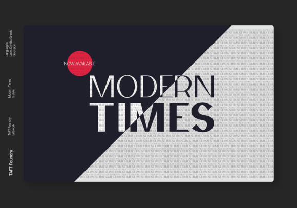 Modern Times Font for Clean and Tech-Inspired Branding