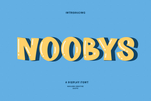 Noobys Display Font for Eye-Catching Campaign Design