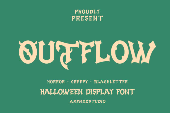 Outflow Font: A Quirky Display Typeface for Business Branding