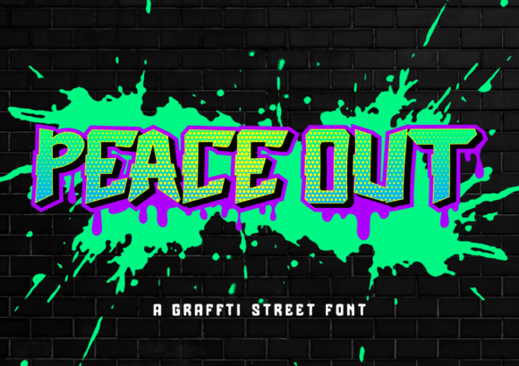 Peace Out Font for Professional Branding and Creative Designs