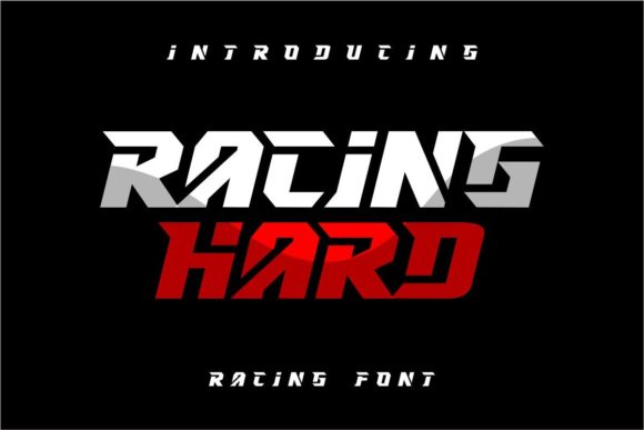 Racing Hard Font for Strong Editorial Design