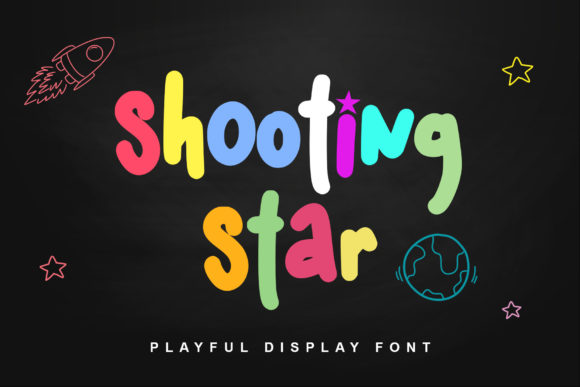 Shooting Star Font for Memorable Branding and Playful Designs