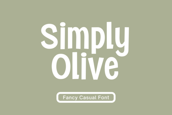 Simply Olive: A Bold Display Font for Creative Projects