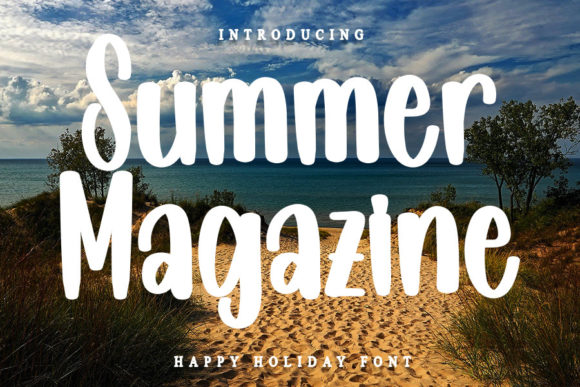 Summer Magazine Font: A Cute Display Typeface for Creative Makers