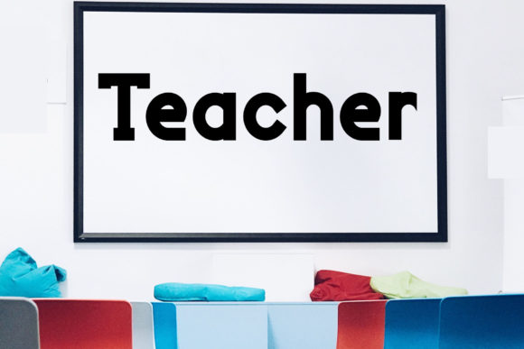 Teacher Display Font for Bold Web Typography