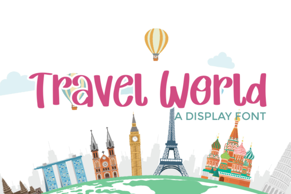 Travel World Font: A Display Typeface for Digital Standouts