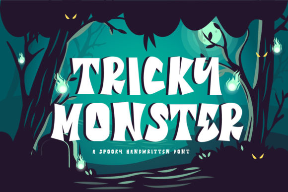 Tricky Monster Font for Spooky and Charming Craft Projects