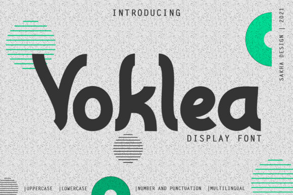 Voklea Display Font for Modern Editorial Design