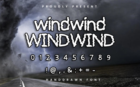 Windwind Font: A Wavy Display Typeface for Editorial Design