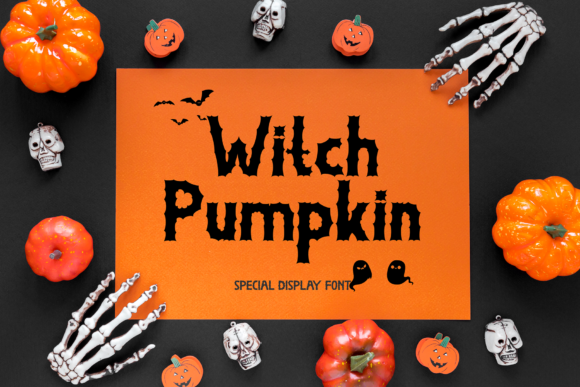 Witch Pumpkin Font: A Spooky Display Typeface for Creators