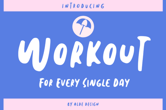 Workout Font for Eye-Catching Display Typography